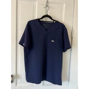 Figs technical collection scrub top navy blue women’s medium medical uniform